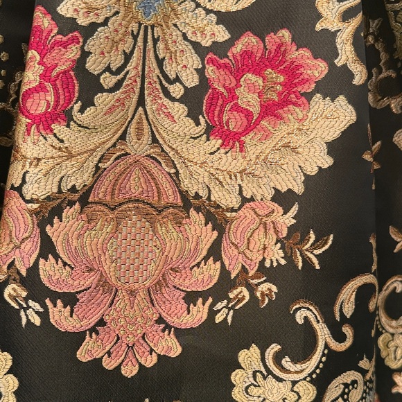 Lulu's Black and Gold Floral Mini Dress - Picture 3 of 6